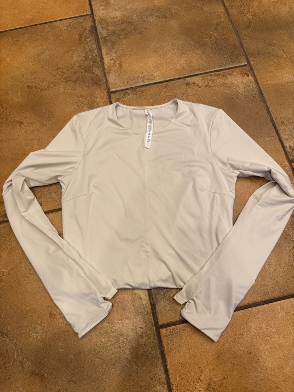 lululemon athletica Light Gray Long-Sleeve Performance Tee